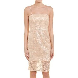Milly nude sequin Laci dress NWT